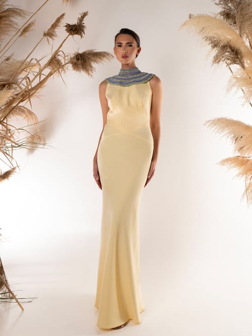 ISAVELLE GOWN BUTTER YELLOW