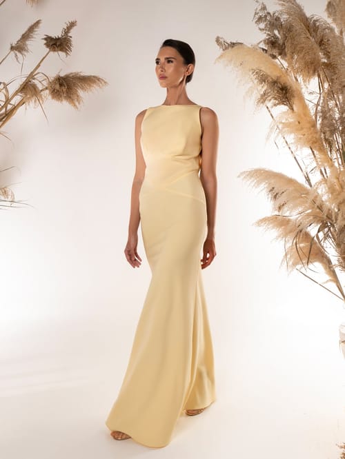 ISAVELLE GOWN BUTTER YELLOW