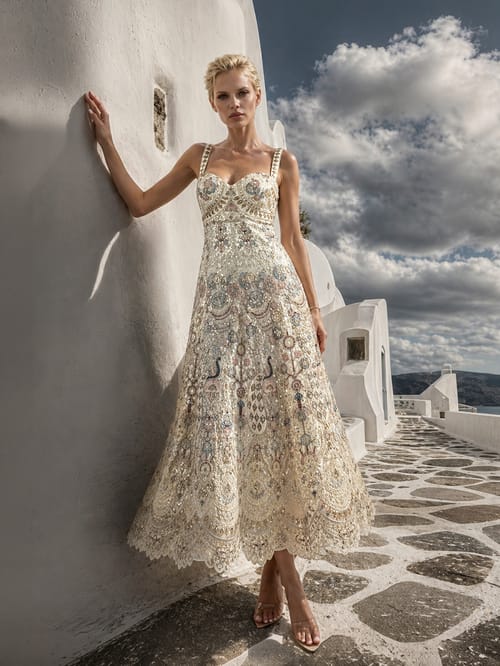 SANTORINI EMBROIDERED DRESS (LIMITED EDITION) PRE-ORDER